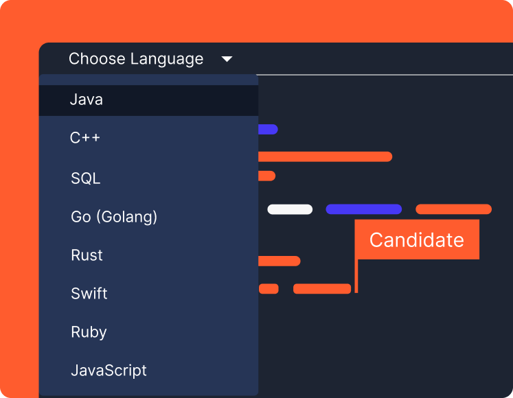 Customizable evaluation frameworks - Configure interview parameters and weightages for your specific tech stack in minutes