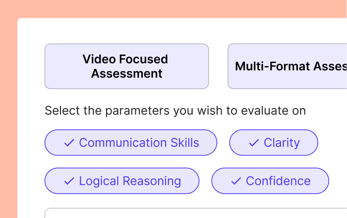 Customizable interview evaluation parameters - Define custom weightages for technical skills, problem-solving, and interpersonal abilities