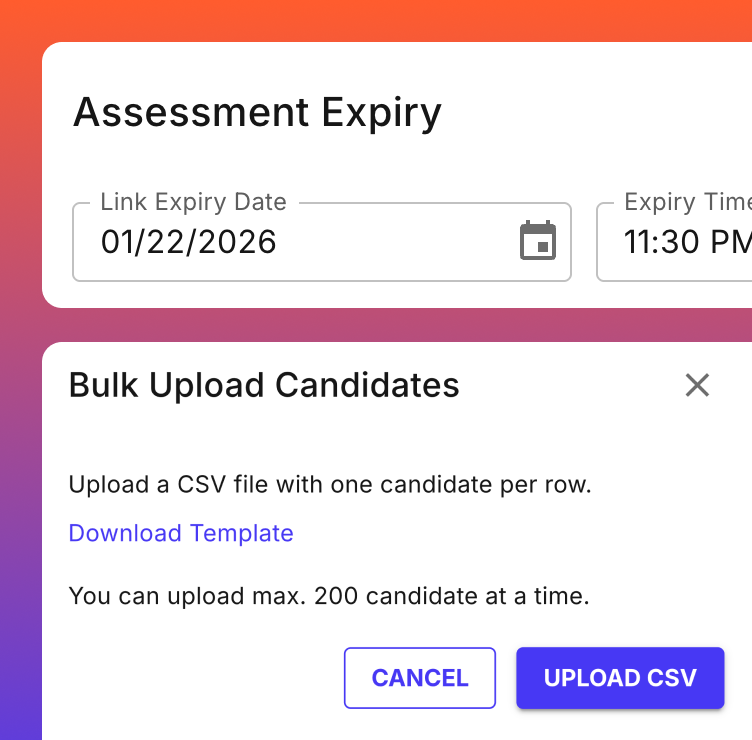 Share with candidates